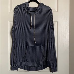 Blue and white strip brandy Melville sweatshirt